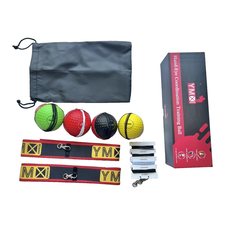 YMX Boxing Hand-Eye Coordination 4 Training Reflex Balls Athletic Sport Activity
